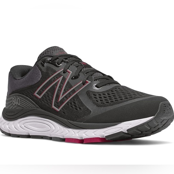 New Balance Black and Red Athletic Sneakers - Picture 3 of 13